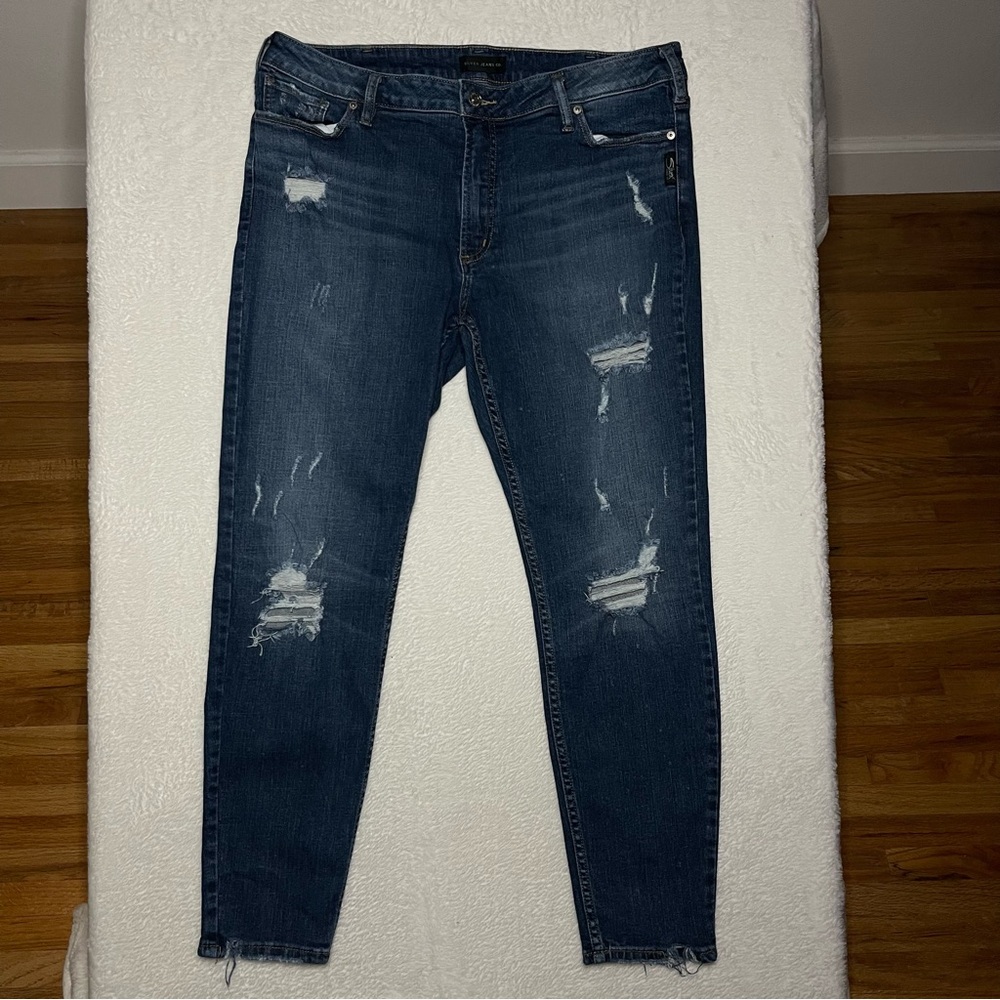 Silver Jeans Bleecker W34 L27 - Picture 3 of 4